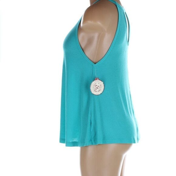 SO PeekAboo High Neck Keyhole Tank Top Shirt NWT - Picture 5 of 8